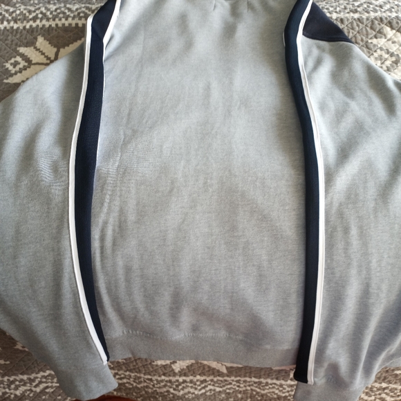 NWT Penguin Men's Large Grey and Navy Zip jacket Size L - Picture 6 of 7